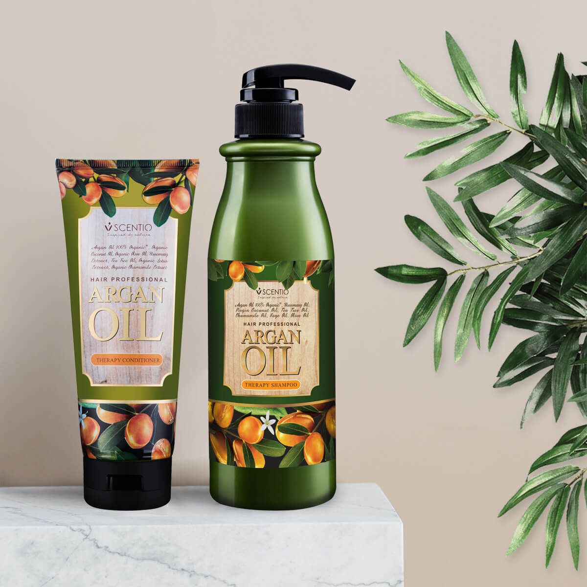 Dầu gội phục hồi tóc khô và hư tổn chiết xuất dầu Argan Scentio Hair Professional 500ml