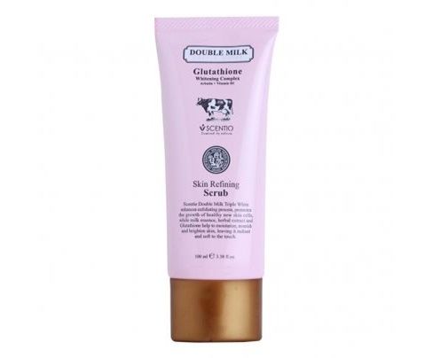 Gel tẩy tế bào chết toàn thân trắng da Scentio Double Milk 100ml