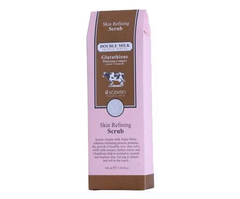 Gel tẩy tế bào chết toàn thân trắng da Scentio Double Milk 100ml
