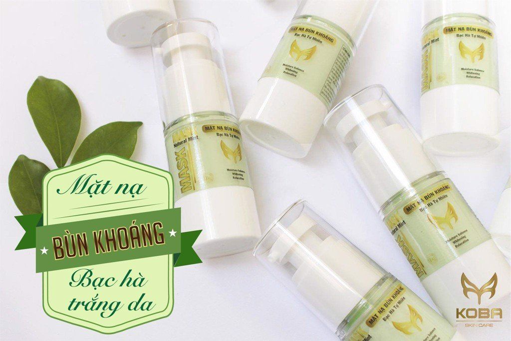 Mặt nạ bùn khoáng Bạc hà - Cân bằng độ ấm, dưỡng trắng, thư giản