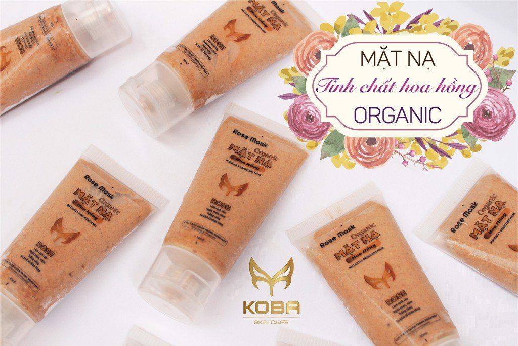 Mặt nạ organic Hoa hồng - Se khít lỗ chân lông