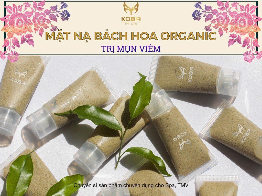 Mặt nạ collagen Bộ bách hoa - Trị mụn viêm