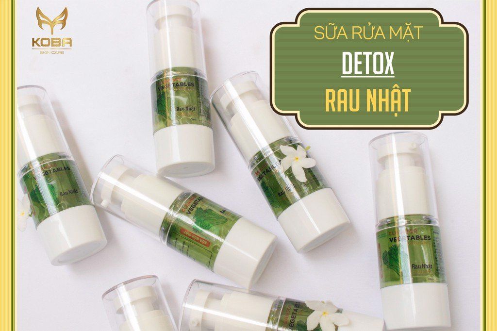 Sữa rửa mặt nhũ Detox bằng rau Nhật Oganic