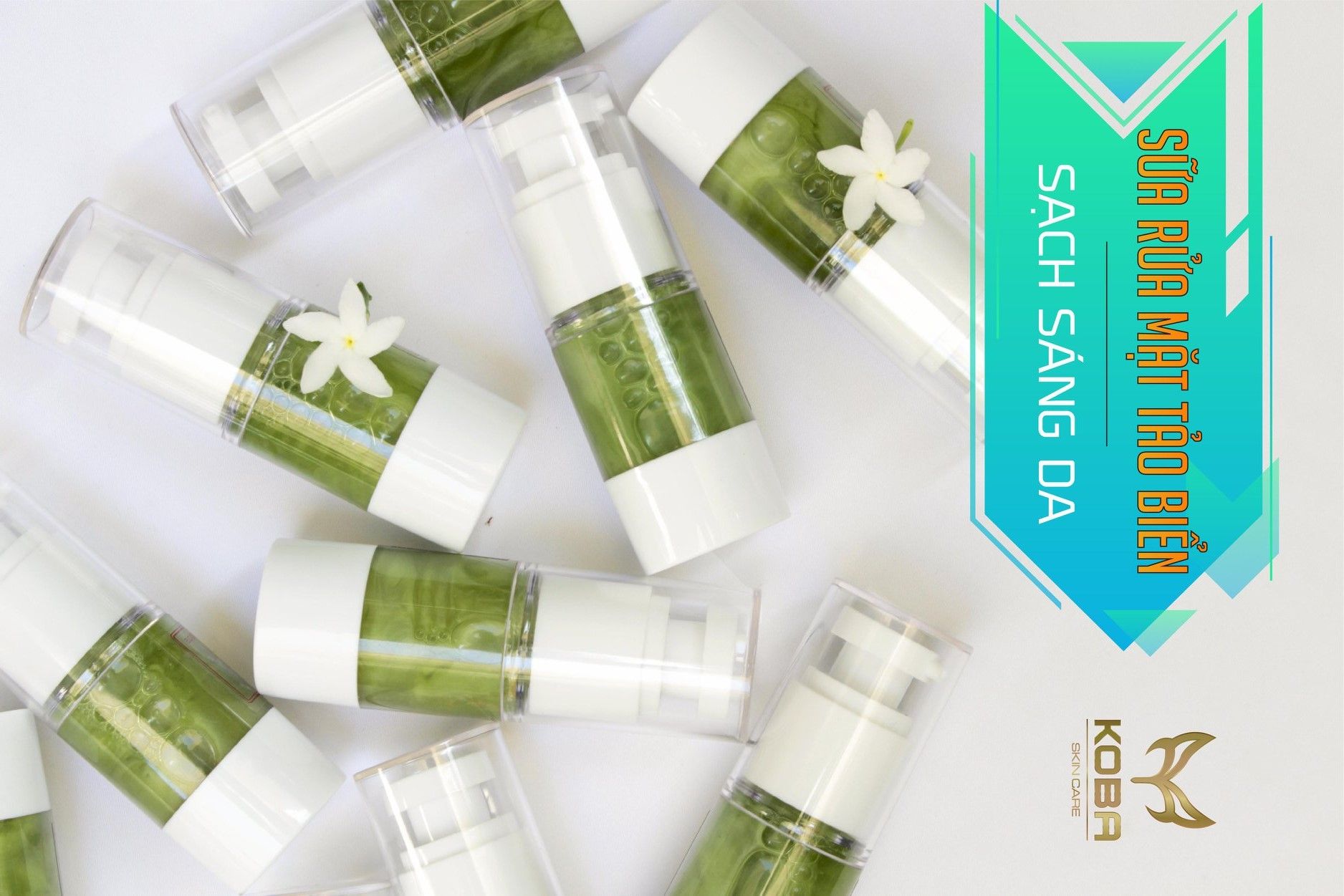 Sữa rửa mặt nhũ - Bộ tinh tảo Nhật Oganic