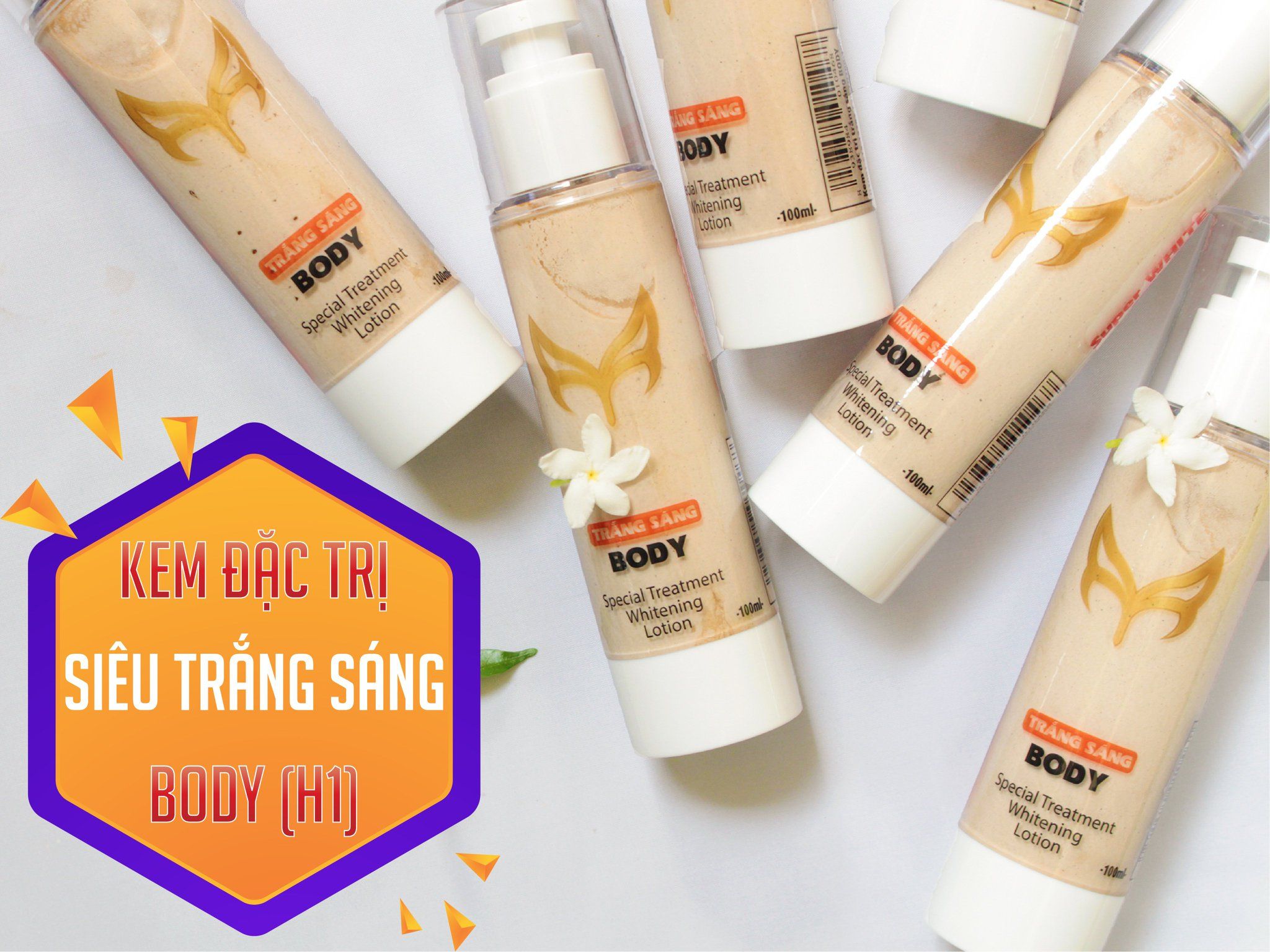 Kem dưỡng trắng sáng Body vùng lớn 100ml