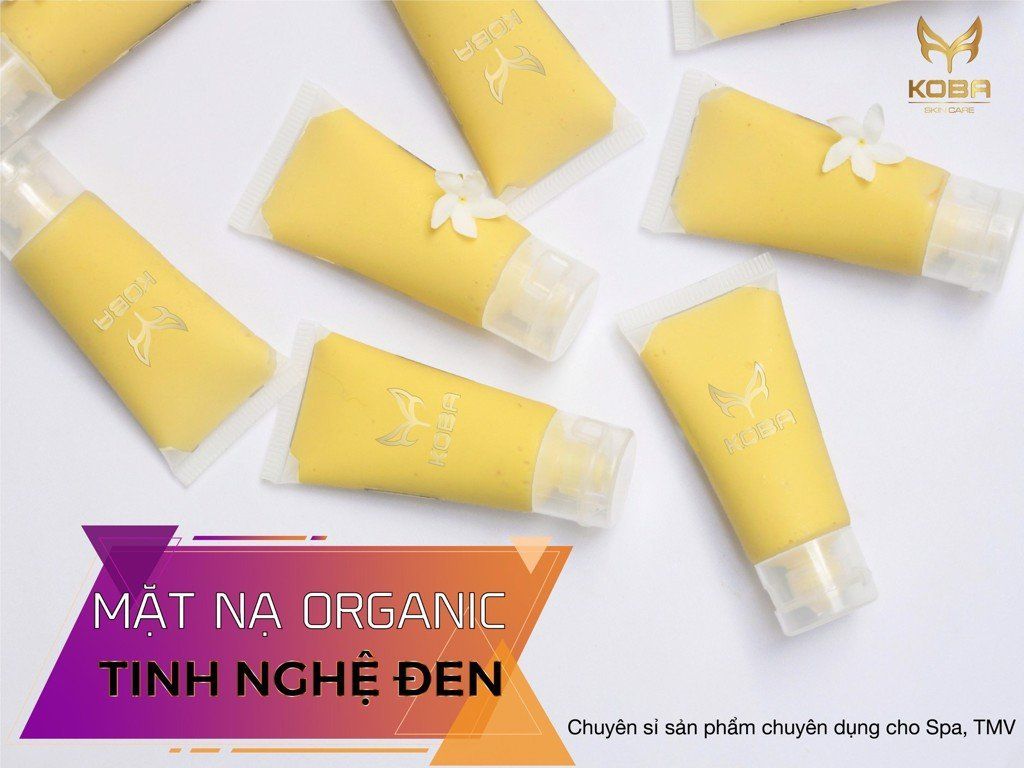 Mặt nạ organic Tinh nghệ nano - Trị thâm trắng sáng