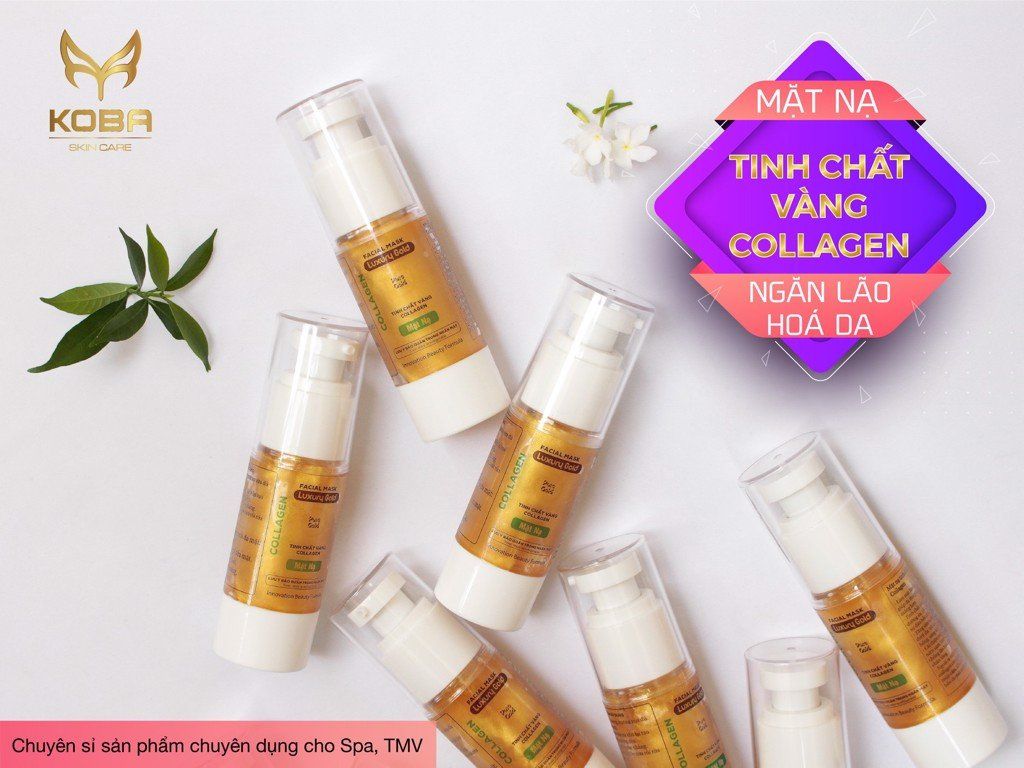 Mặt nạ collagen Bộ tinh chất vàng collagen