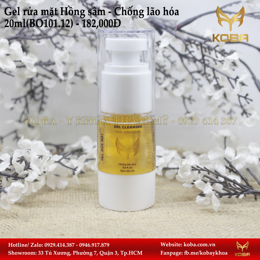 Gel rửa mặt Hồng sâm - Chống lão hóa