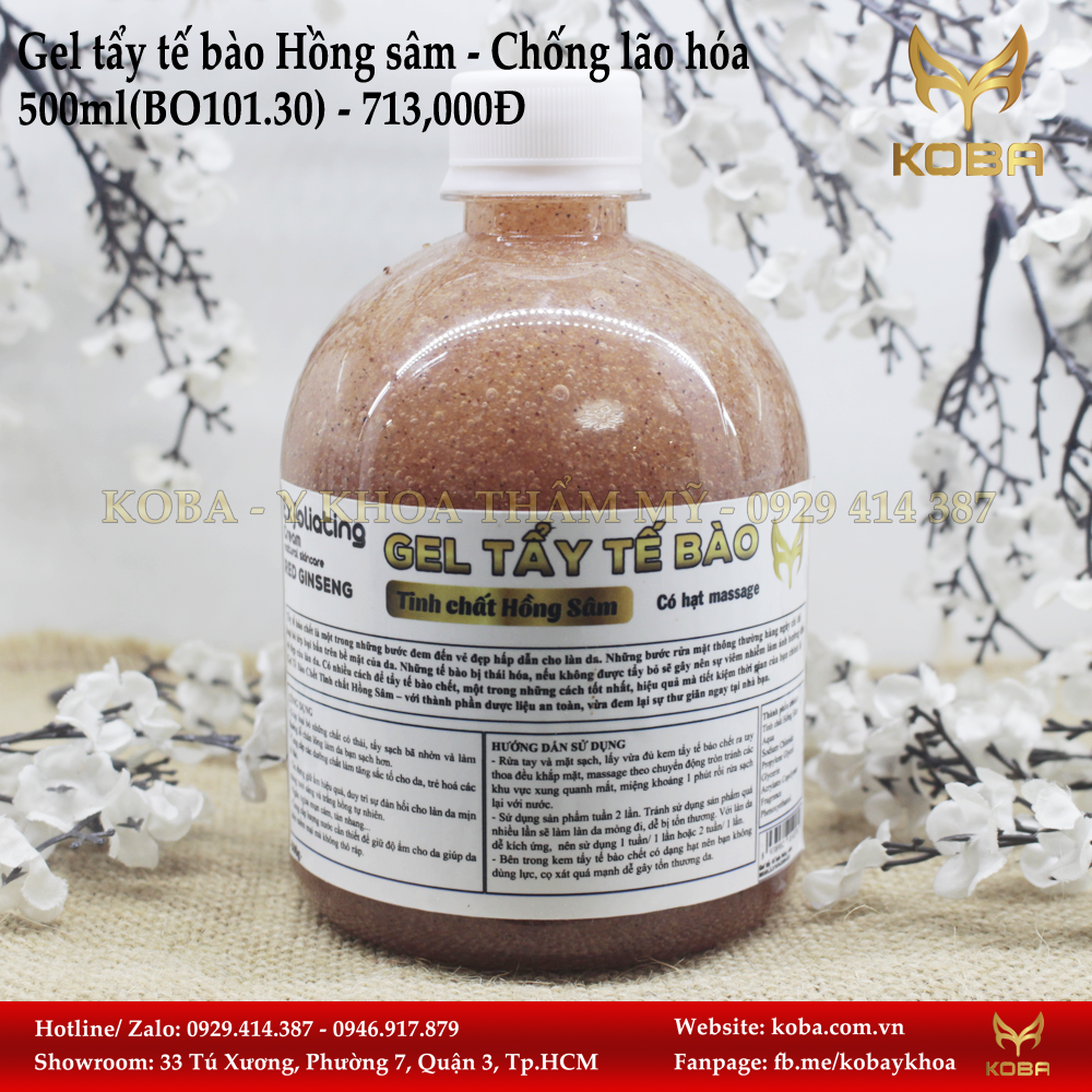 Gel tẩy tế bào Hồng sâm - Chống lão hóa