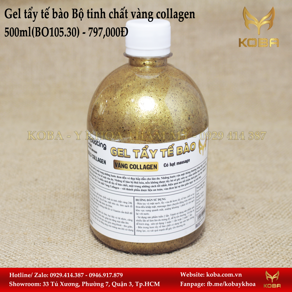 Gel tẩy tế bào Bộ tinh chất vàng collagen