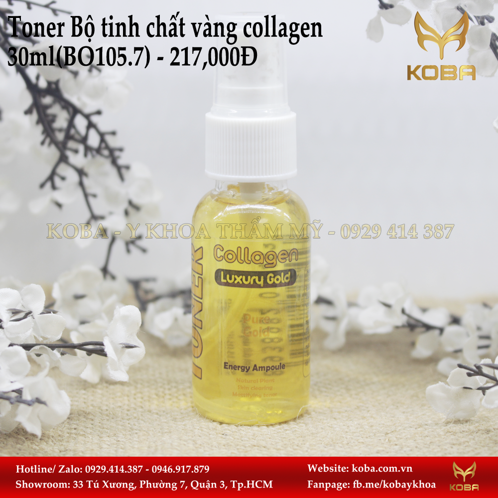 Toner Bộ tinh chất vàng collagen