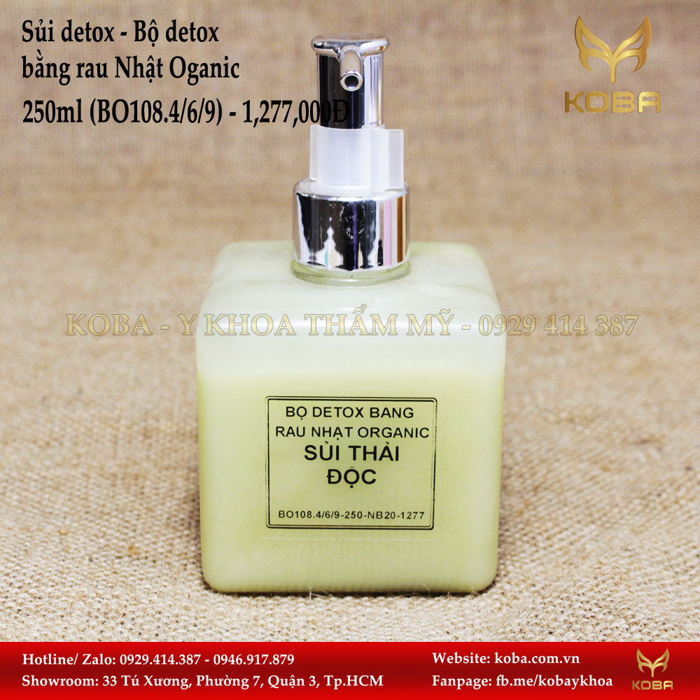 Sủi detox - Bộ detox bằng rau Nhật Oganic