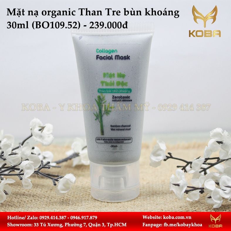 Mặt nạ organic Bộ hút chì bằng than tre bùn khoáng