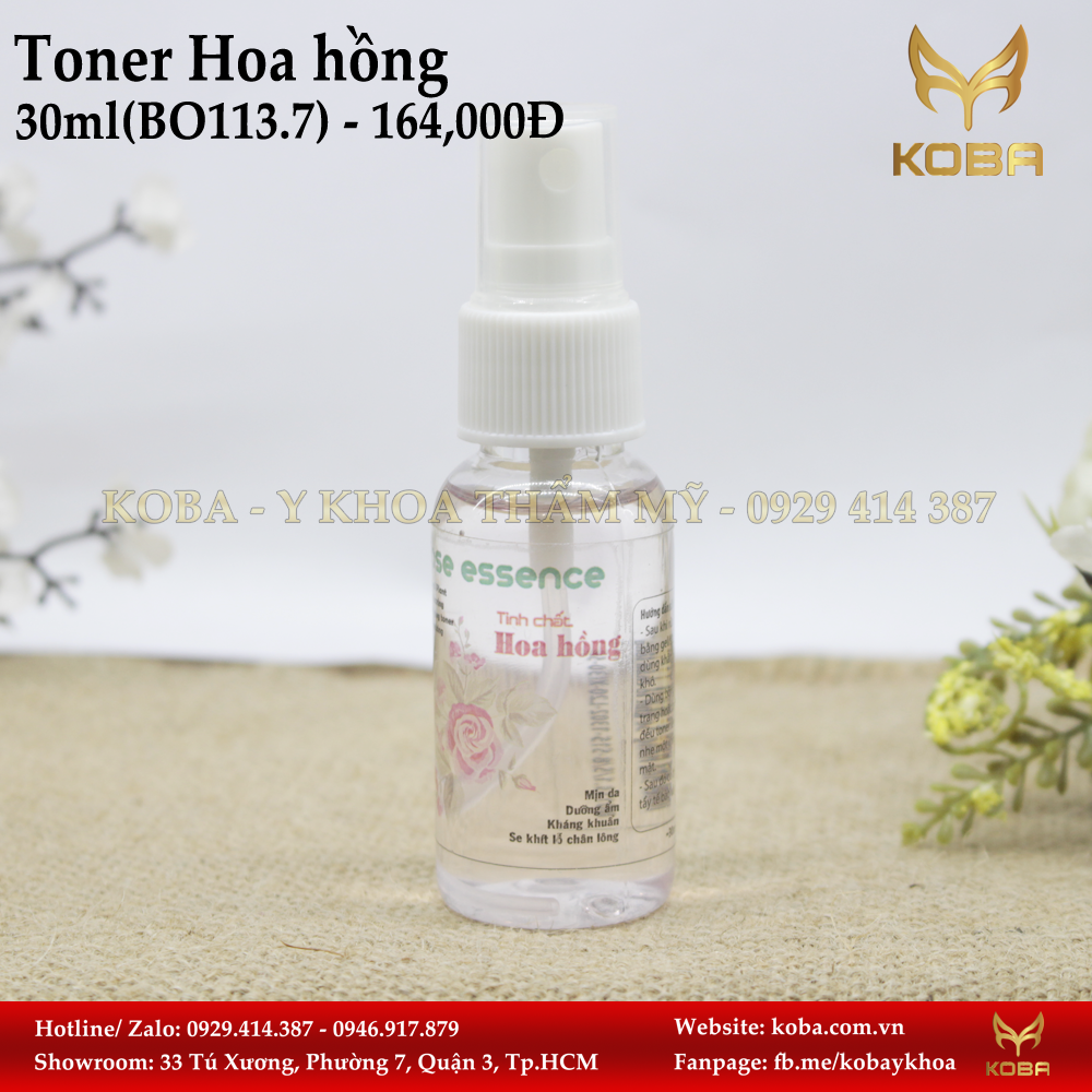 Toner Hoa hồng - Se khít lỗ chân lông