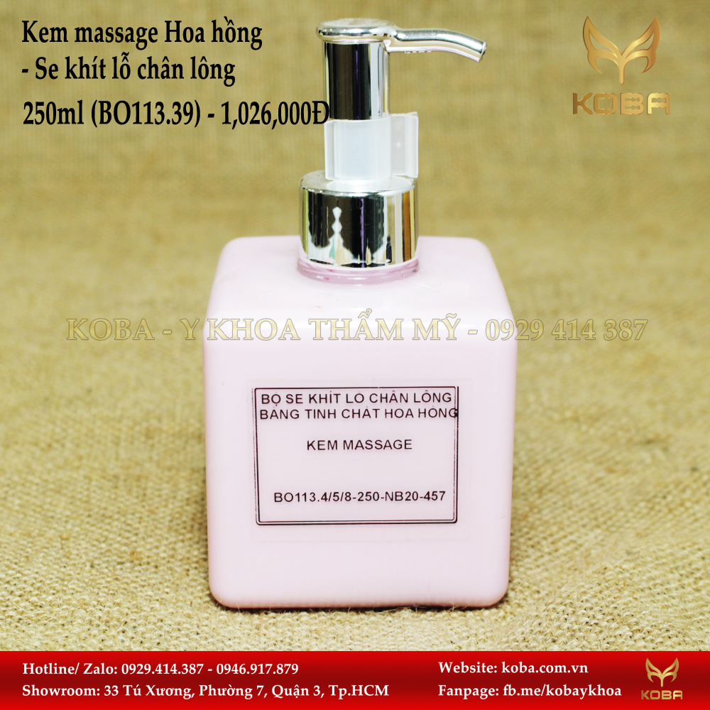 Kem massage Hoa hồng - Se khít lỗ chân lông