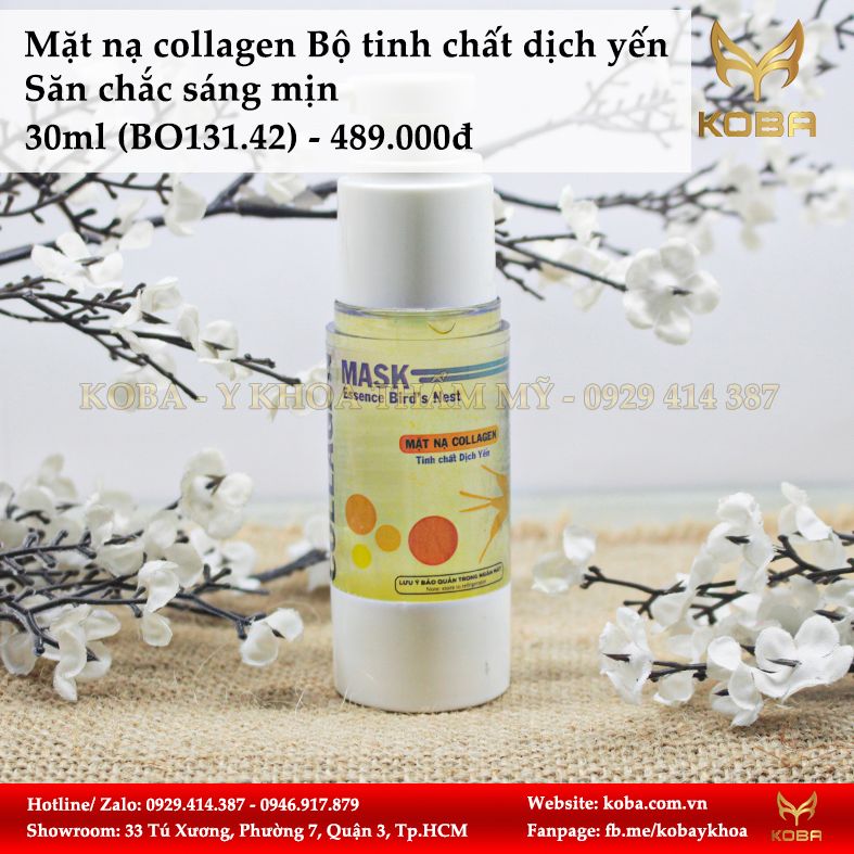 Mặt nạ collagen Bộ tinh chất dịch yến - Săn chắc sáng mịn