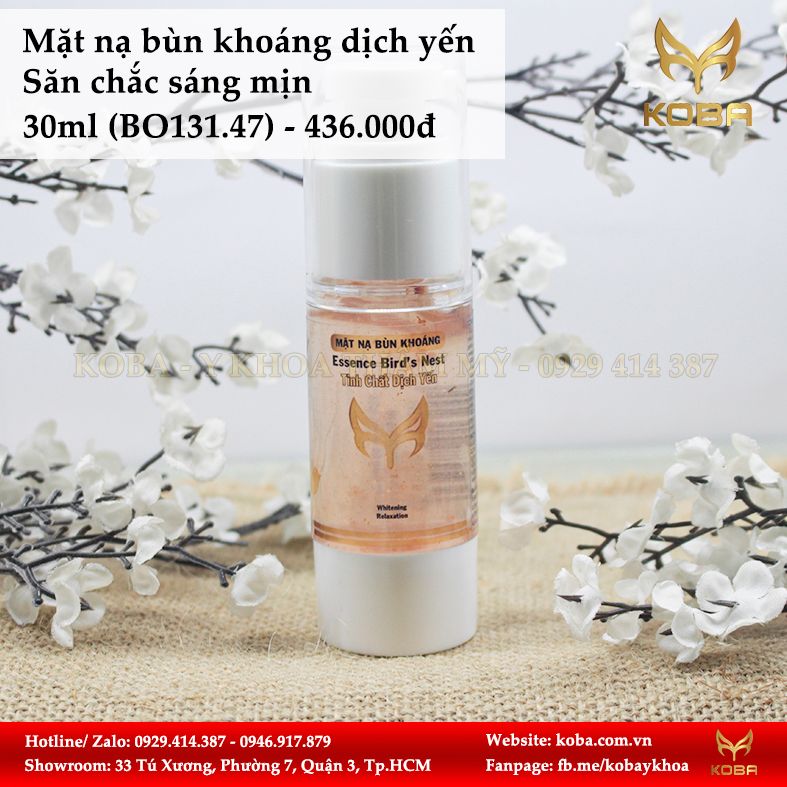 Mặt nạ bùn khoáng Bộ tinh chất dịch yến - Săn chắc sáng mịn