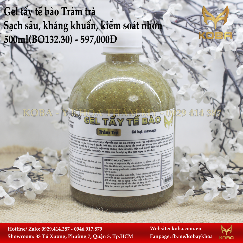 Gel tẩy tế bào Tràm trà - Sạch sâu, kháng khuẩn, kiểm soát nhờn