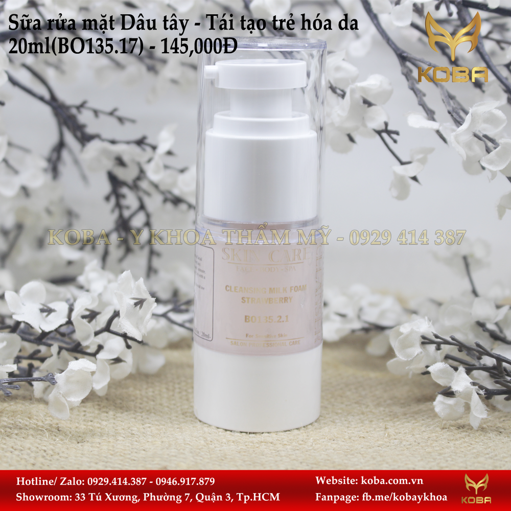 Sữa rửa mặt Dâu tây - Tái tạo trẻ hóa da