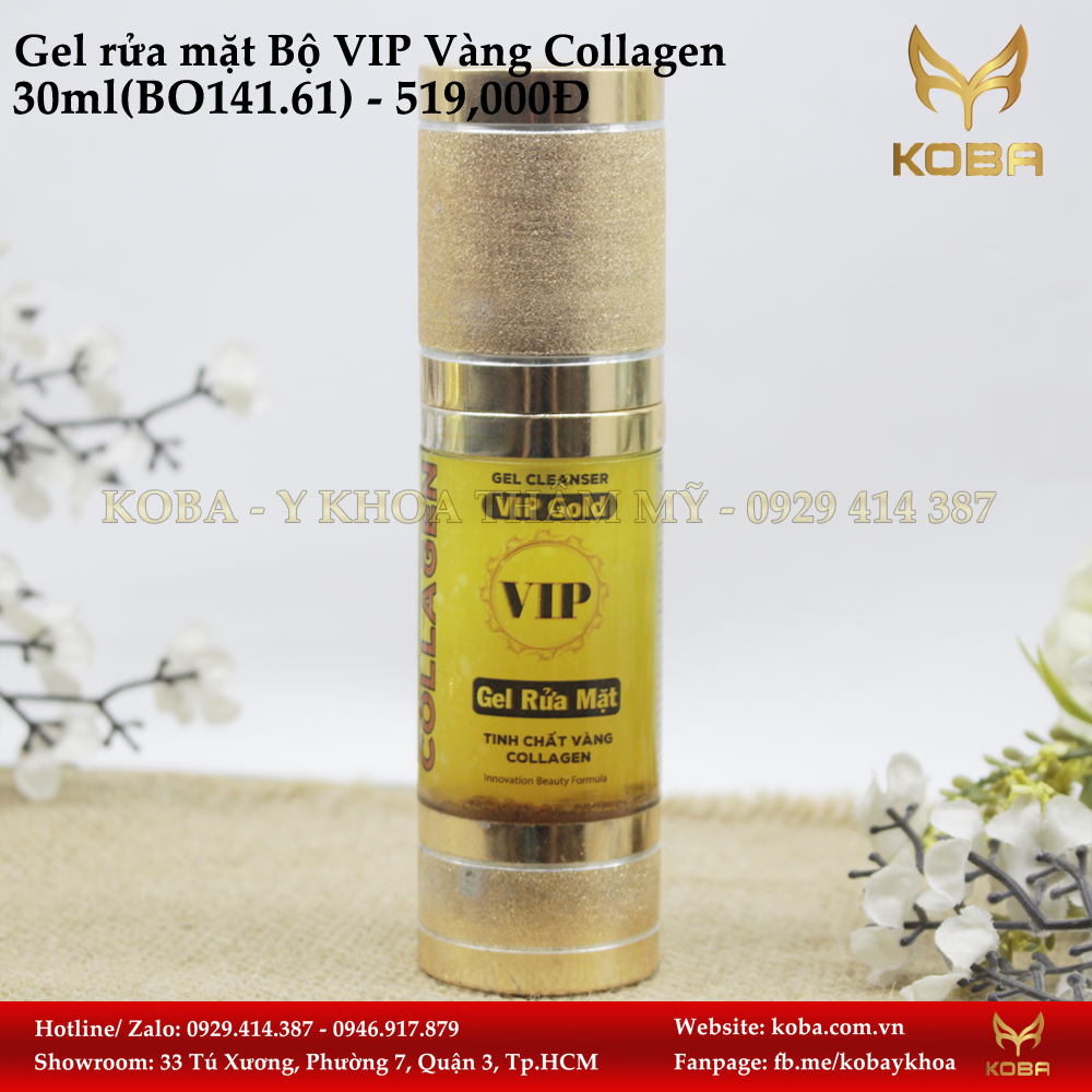 Gel rửa mặt Bộ VIP Vàng Collagen