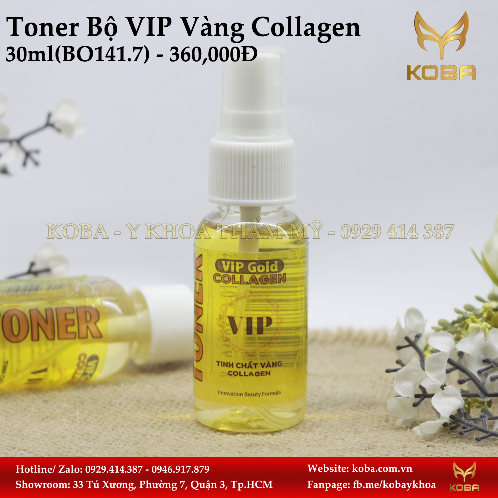 Toner Bộ VIP Vàng Collagen