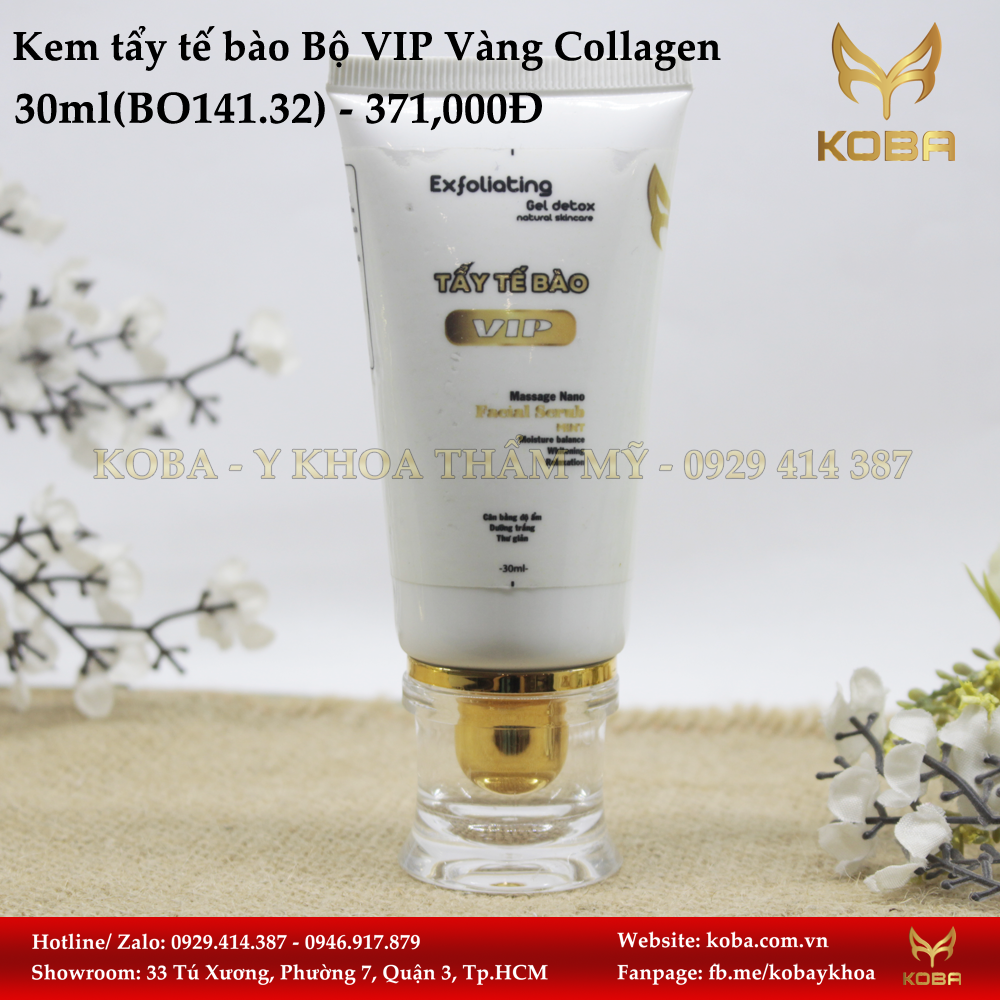Kem tẩy tế bào Bộ VIP Vàng Collagen
