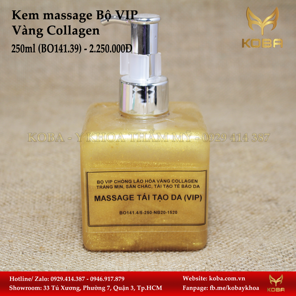 Kem massage Bộ VIP Vàng Collagen