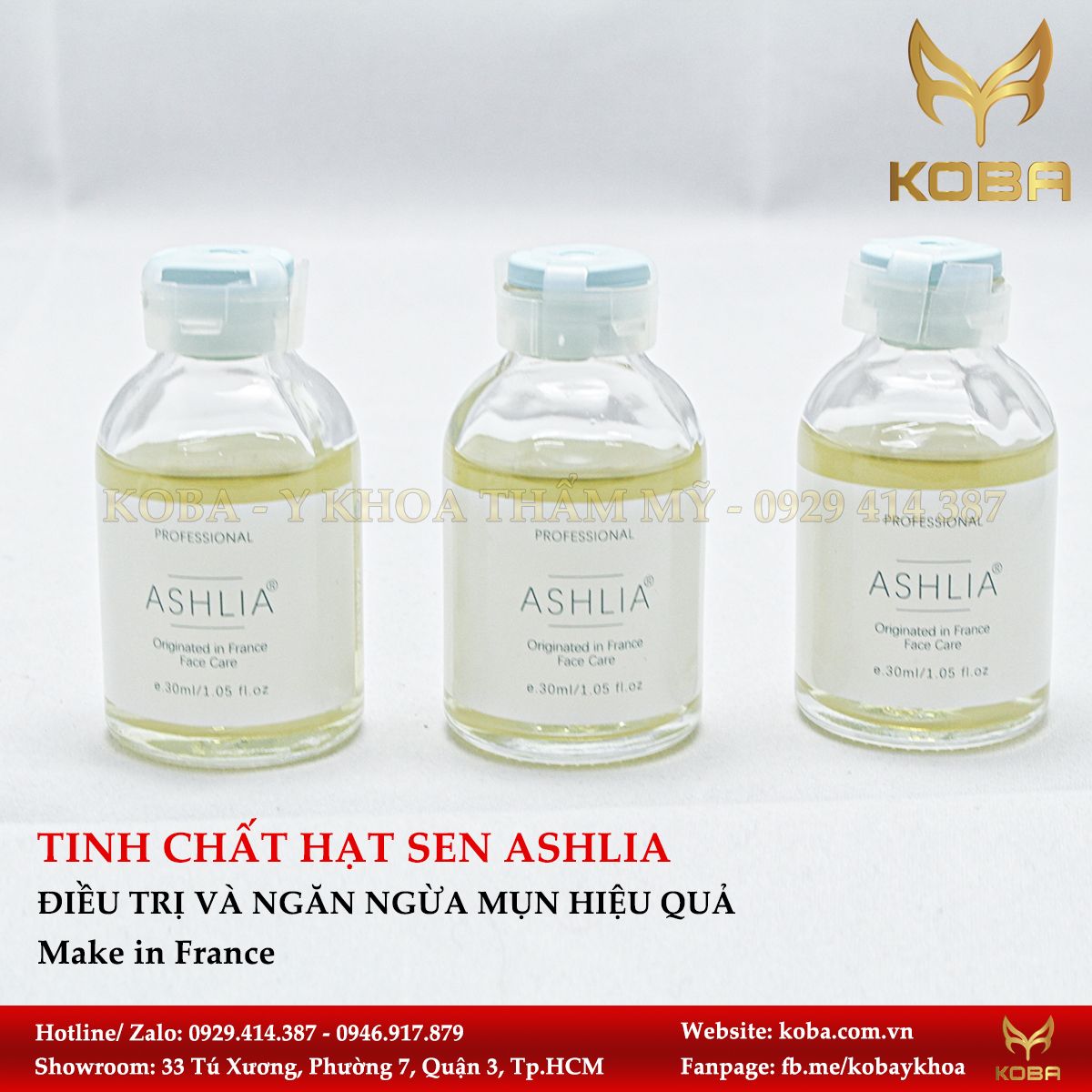 Serum Tinh chất hạt Hoa Sen Ashlia (Pháp)