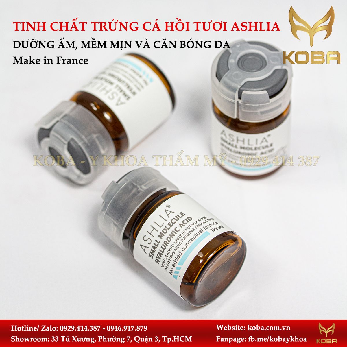 Serum Tinh chất trứng cá hồi tươi Ashlia (Pháp)