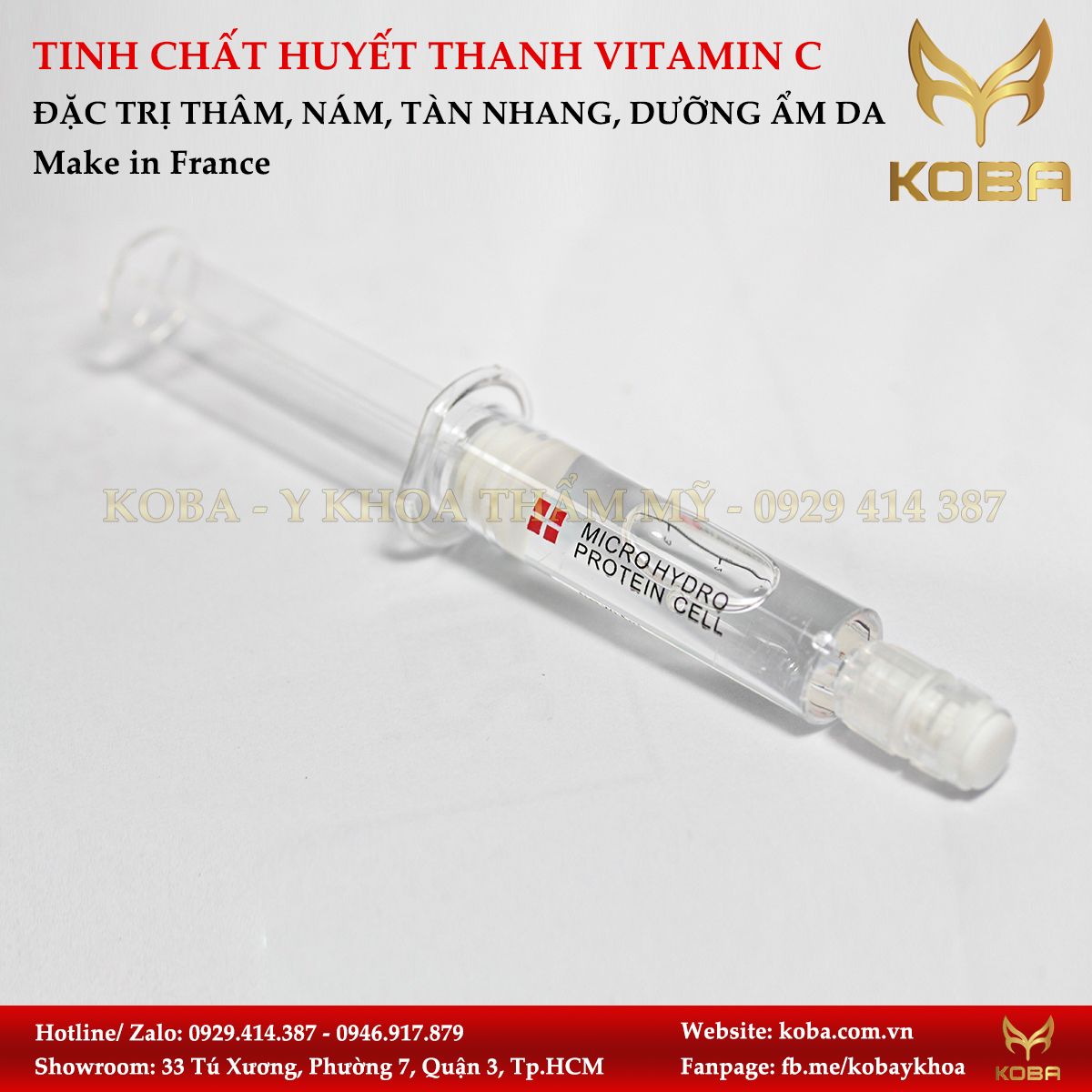 Tinh chất huyết thanh Vitamin C tinh khiết ống Protein Cell