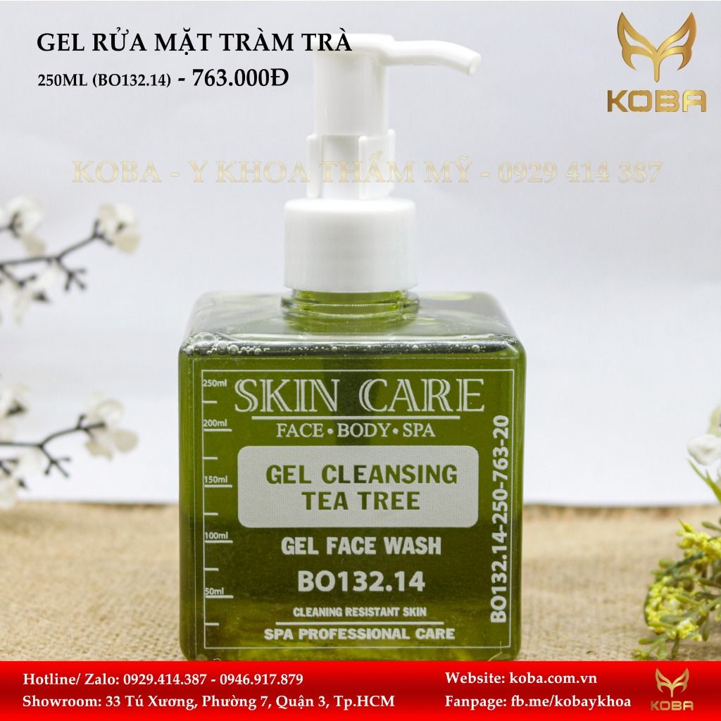 Gel rửa mặt Tràm trà - Sạch sâu, kháng khuẩn, kiểm soát nhờn
