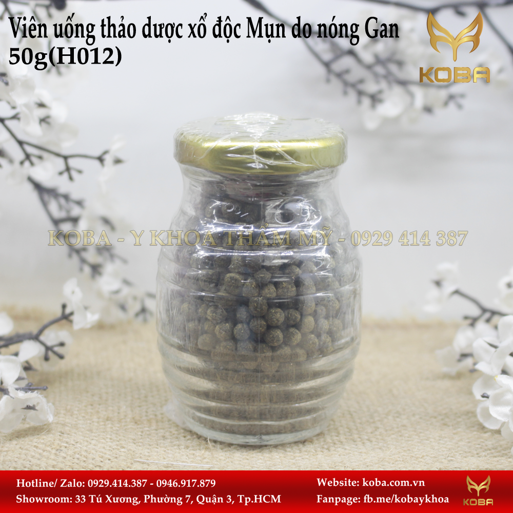 Viên uống thảo dược Xổ độc mụn do nóng gan, làm ốm cơ chế đào thải chất ngọt
