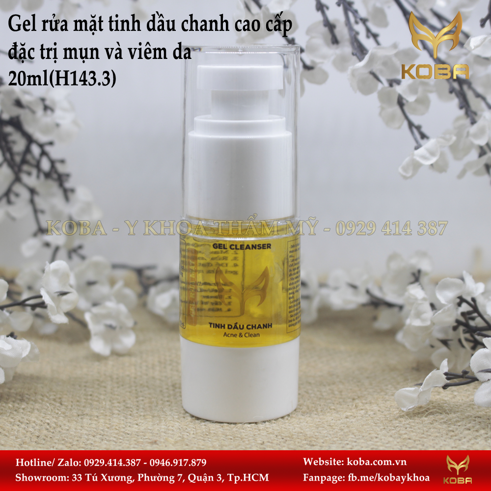 Gel rửa mặt Bộ vitamin C tinh dầu chanh - Hút nhờn trắng da