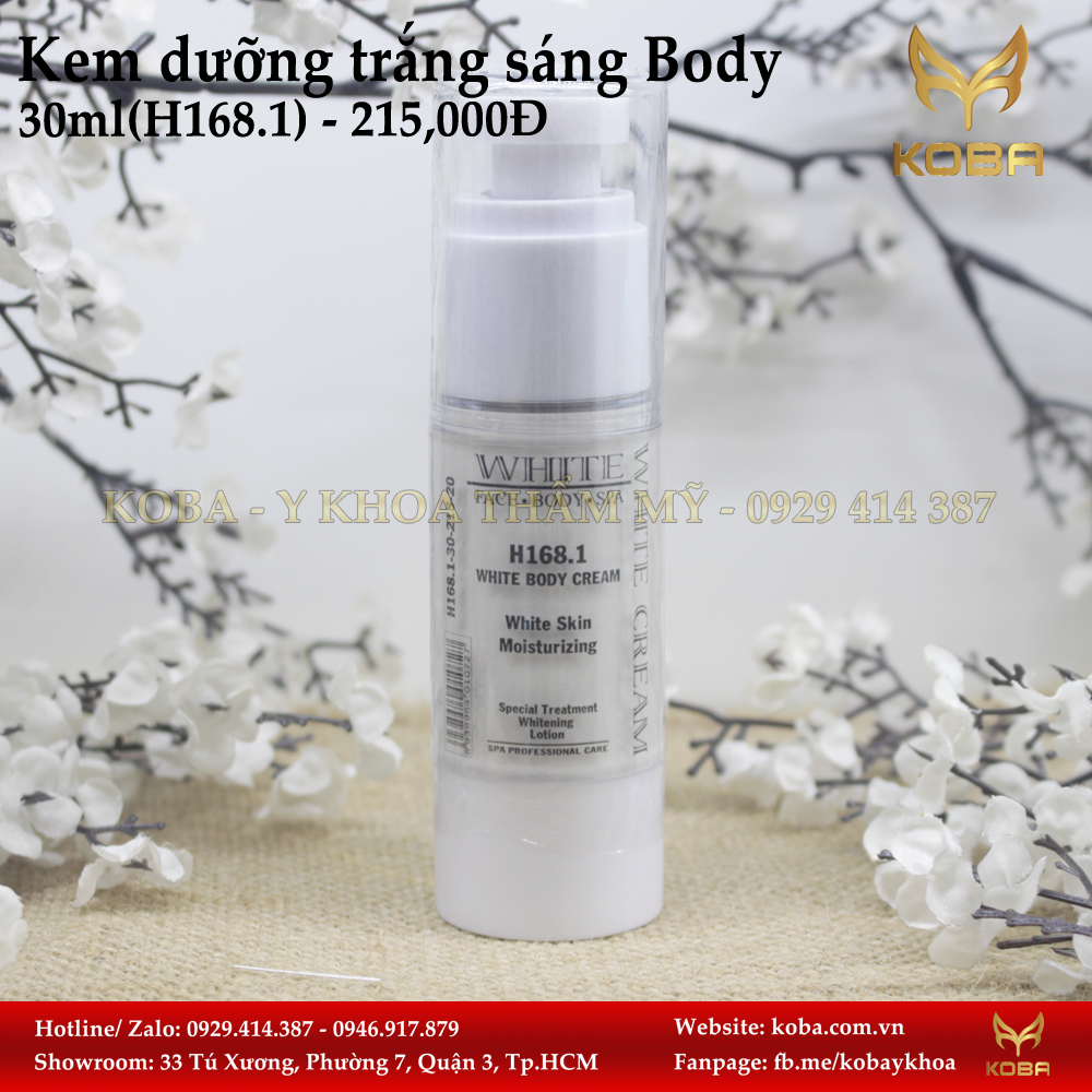 Kem dưỡng trắng sáng Body