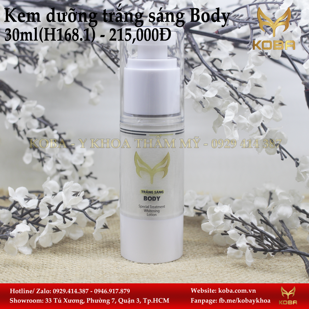 Kem dưỡng trắng sáng Body