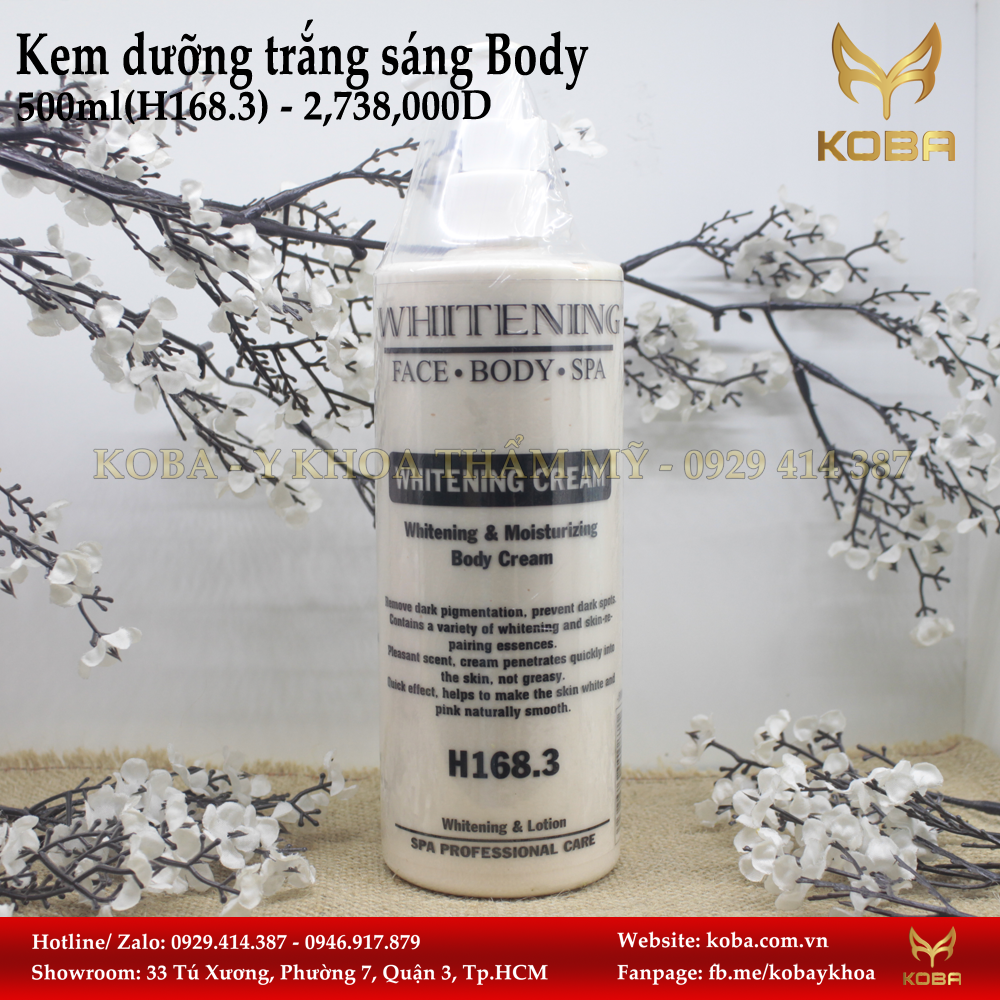 Kem dưỡng trắng sáng Body