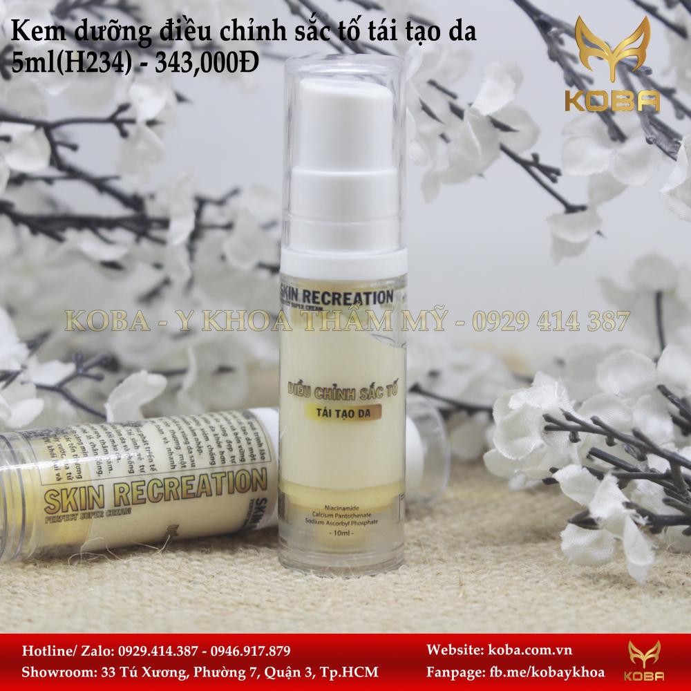 Kem dưỡng điều chỉnh sắc tố tái tạo da