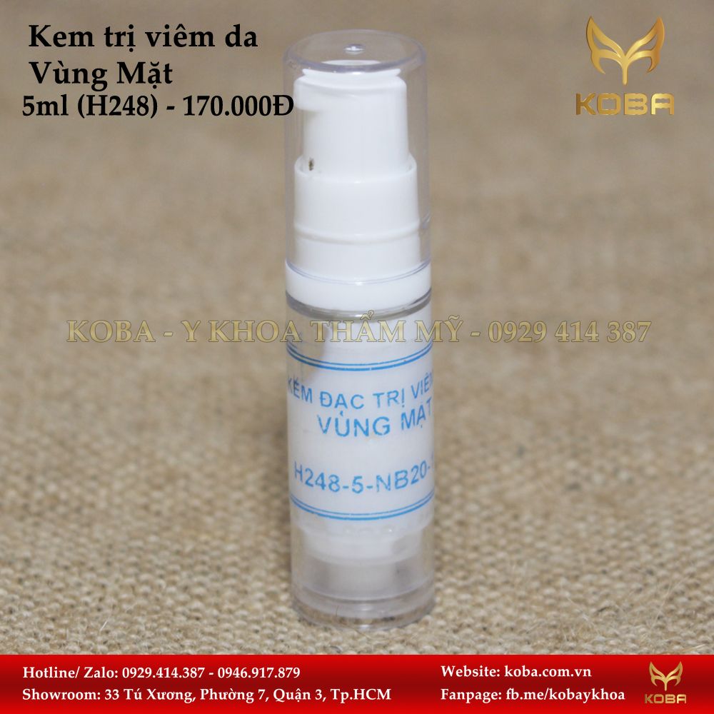Kem trị viêm da Vùng Mặt