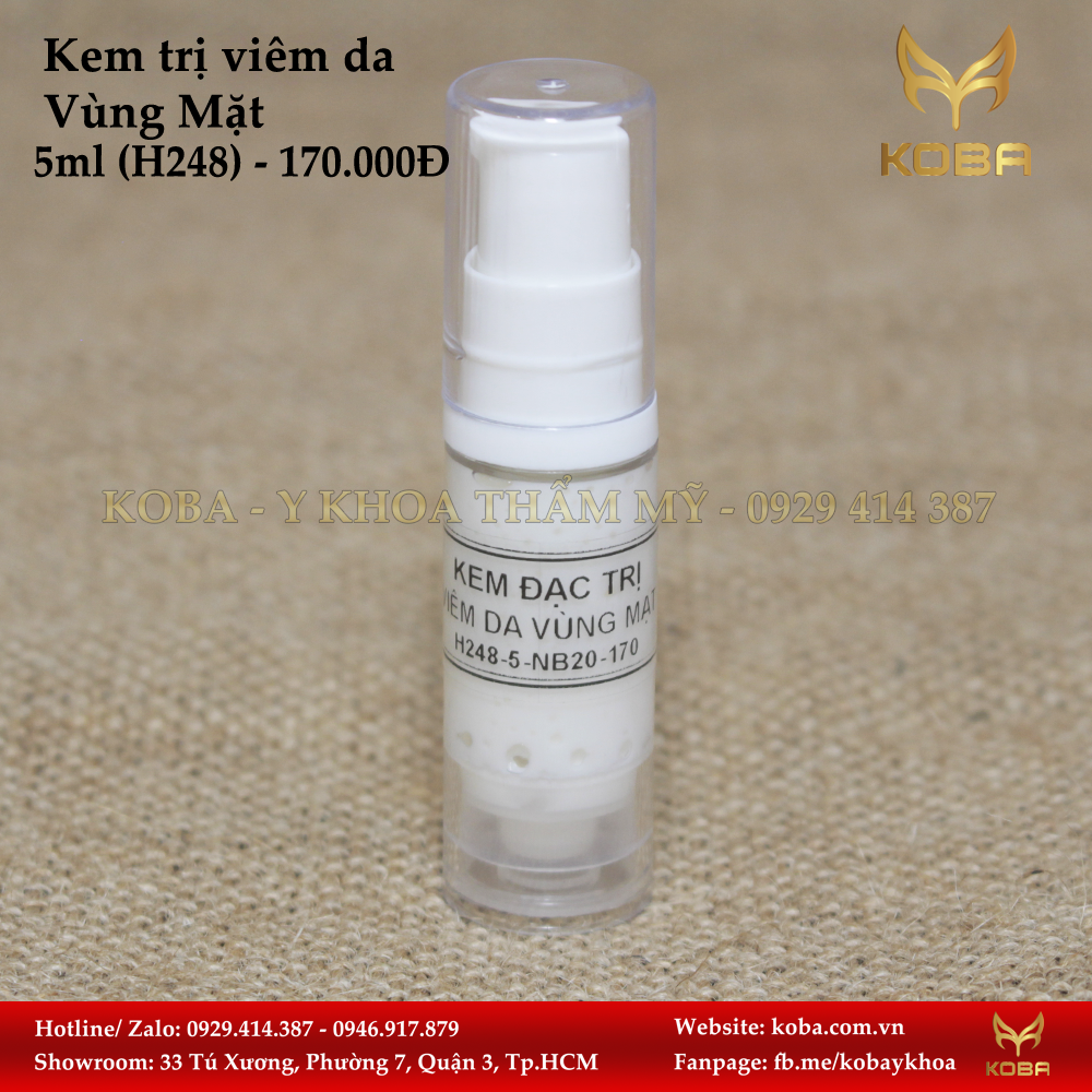 Kem trị viêm da Vùng Mặt