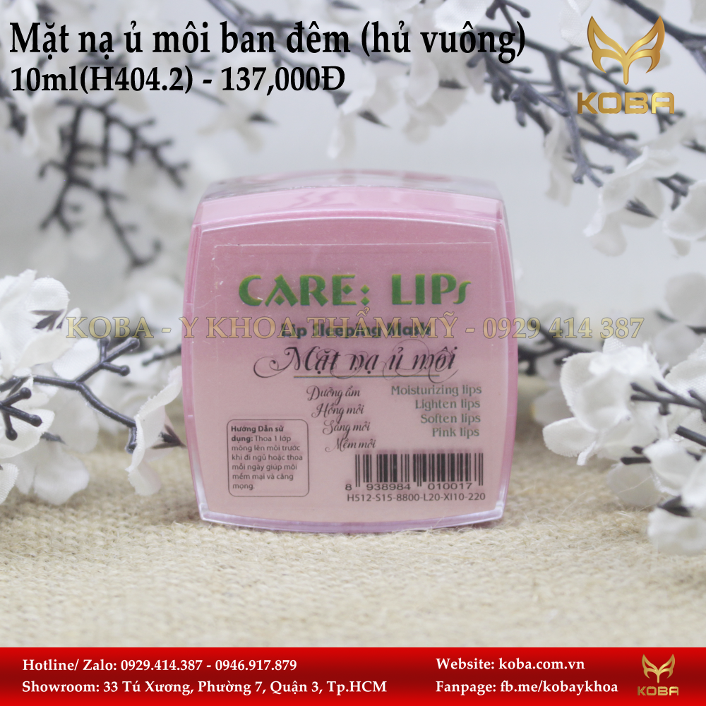 Mặt nạ ủ môi ban đêm (hủ vuông)