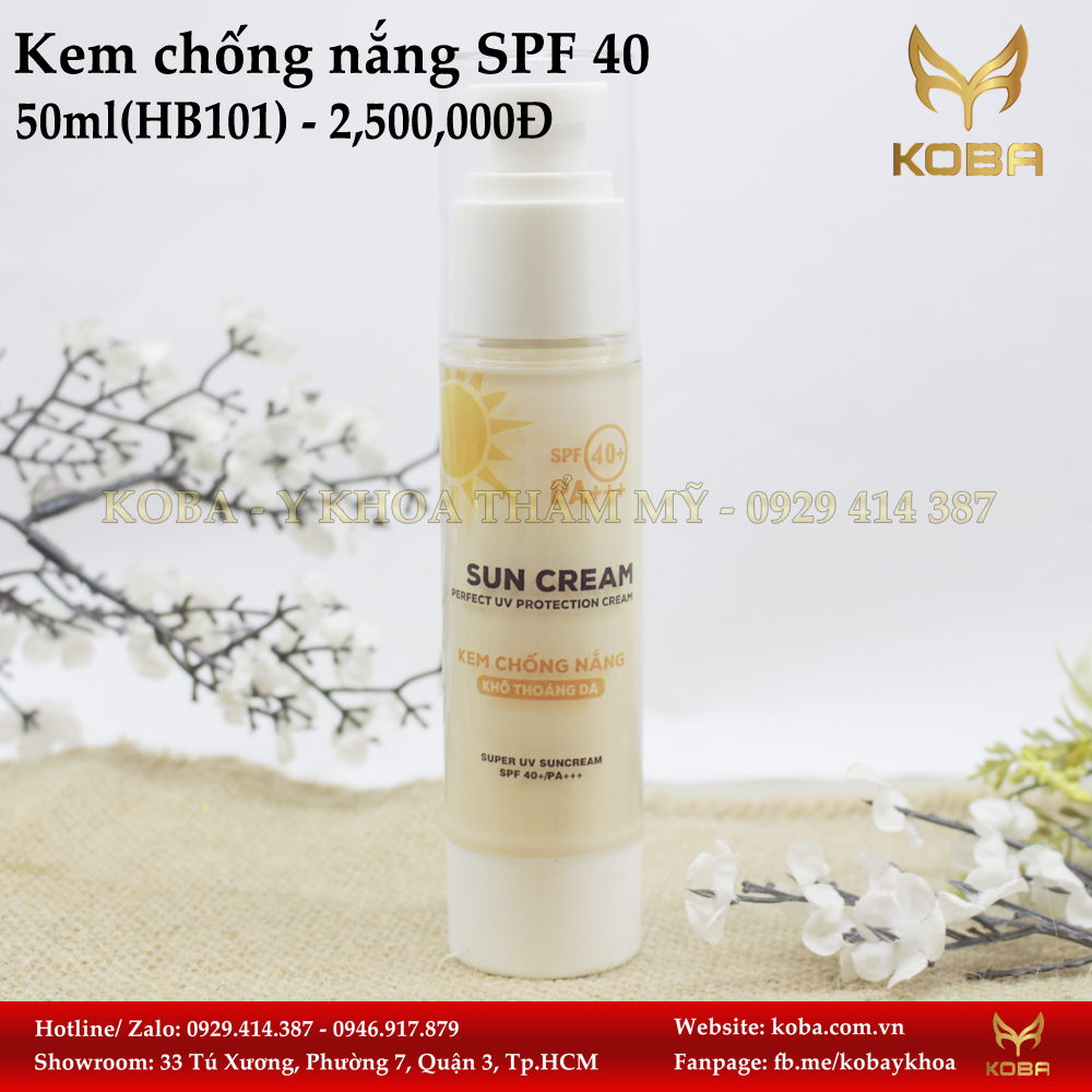 Kem chống nắng SPF 40 + 50ml
