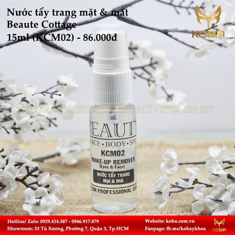 Nước tẩy trang mặt & mắt Beaute Cottage
