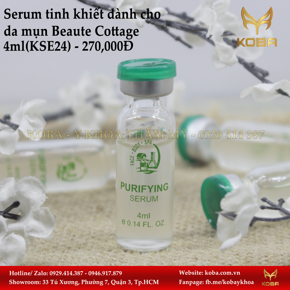Serum tinh khiết dành cho da mụn Beaute Cottage