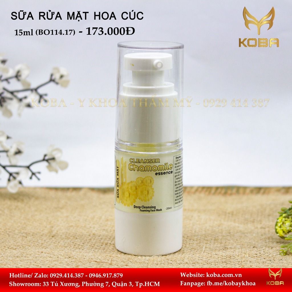 Sữa rửa mặt Hoa cúc - Da mẩn cảm
