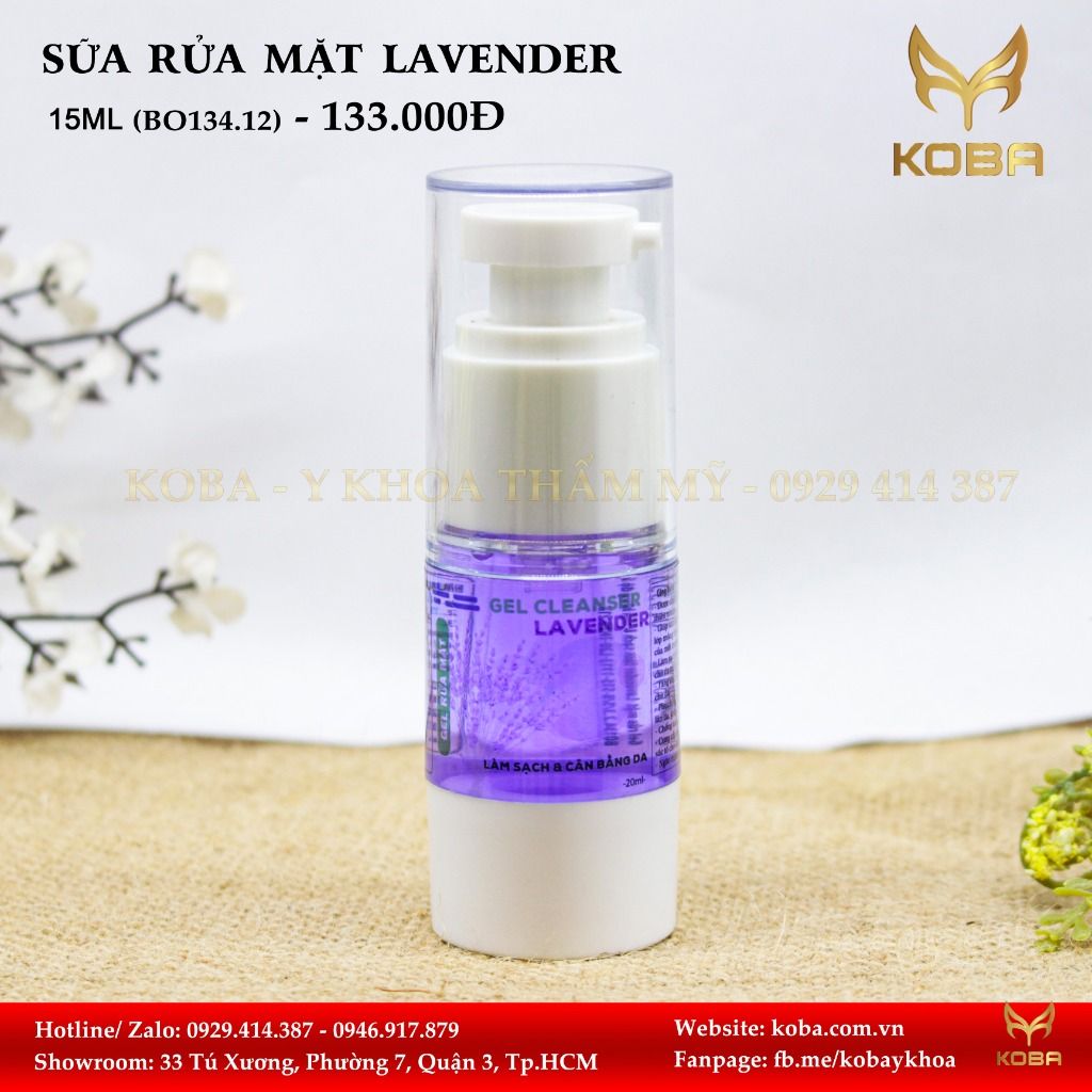 Gel rửa mặt Lavender - Làm sạch dịu da