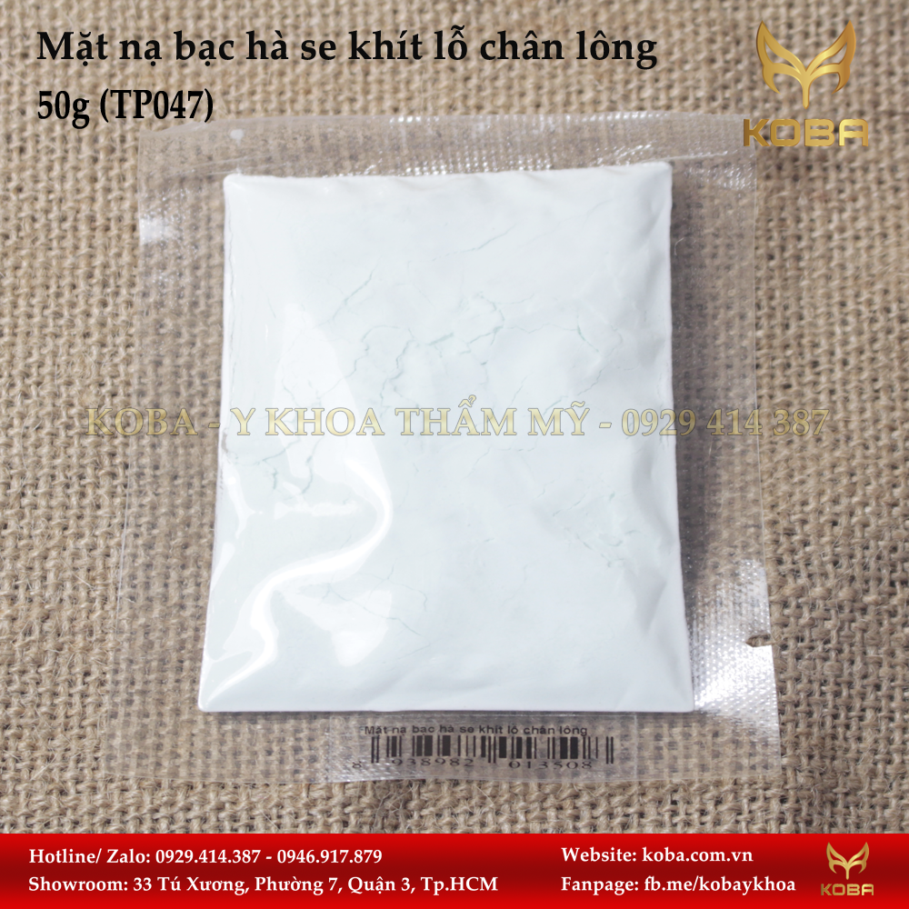 Mặt nạ bạc hà se khít lỗ chân lông
