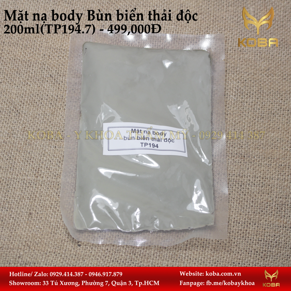 Mặt nạ body Bùn biển thải độc