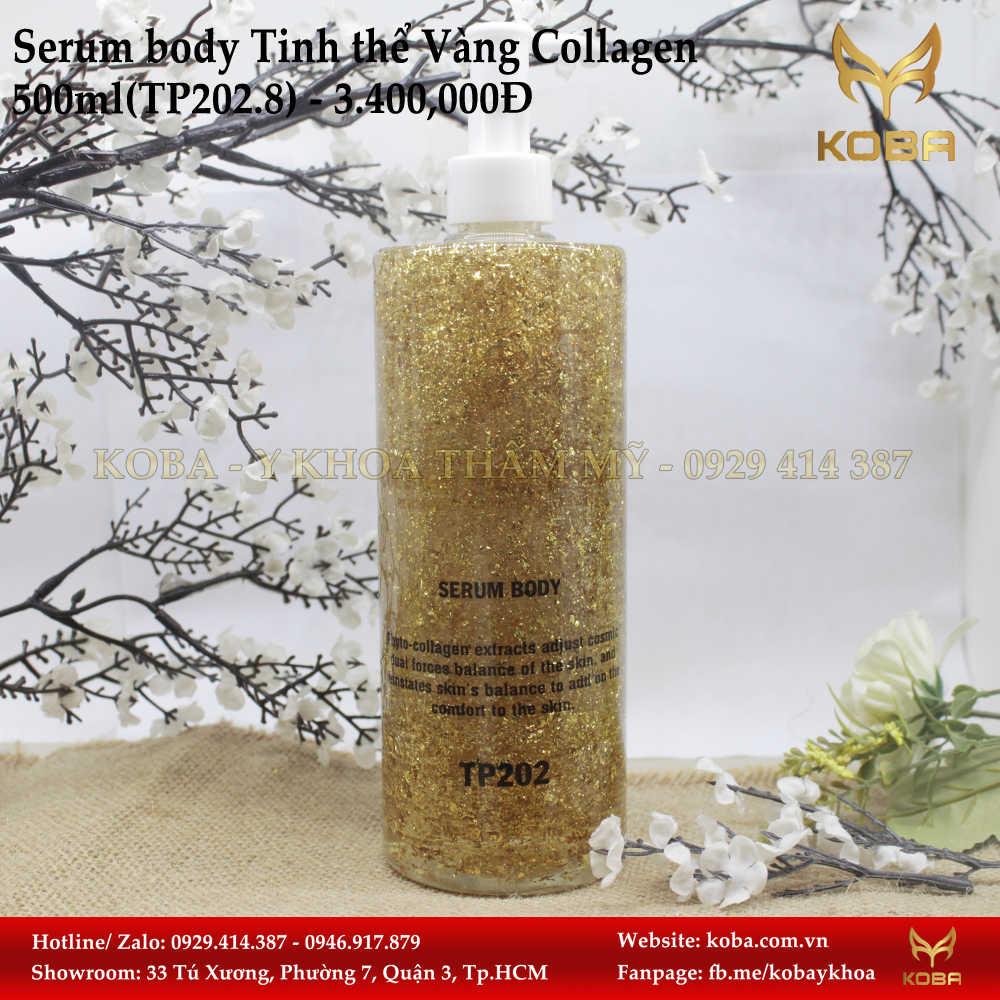 Serum body Tinh thể Vàng Collagen