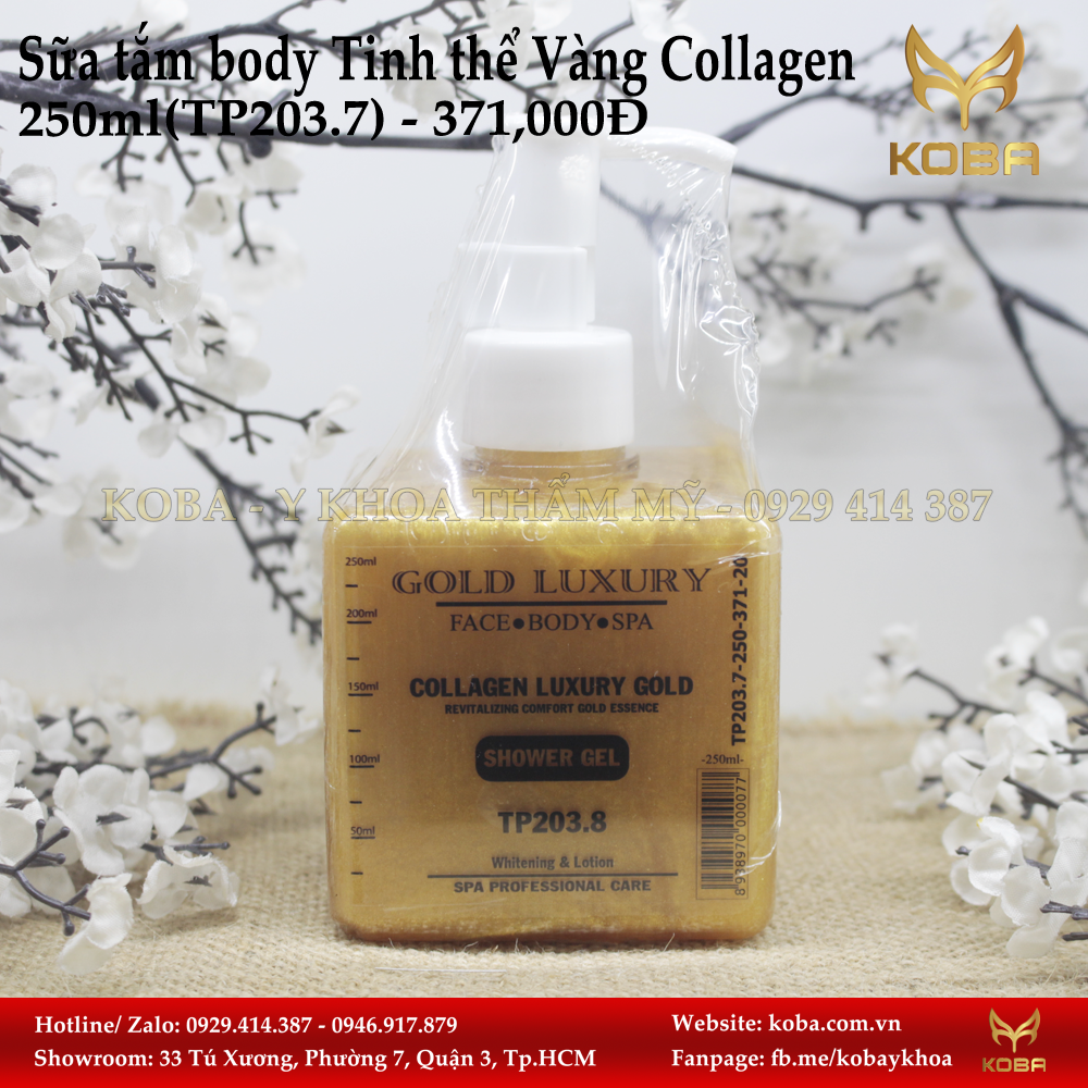 Sữa tắm body Tinh thể Vàng Collagen