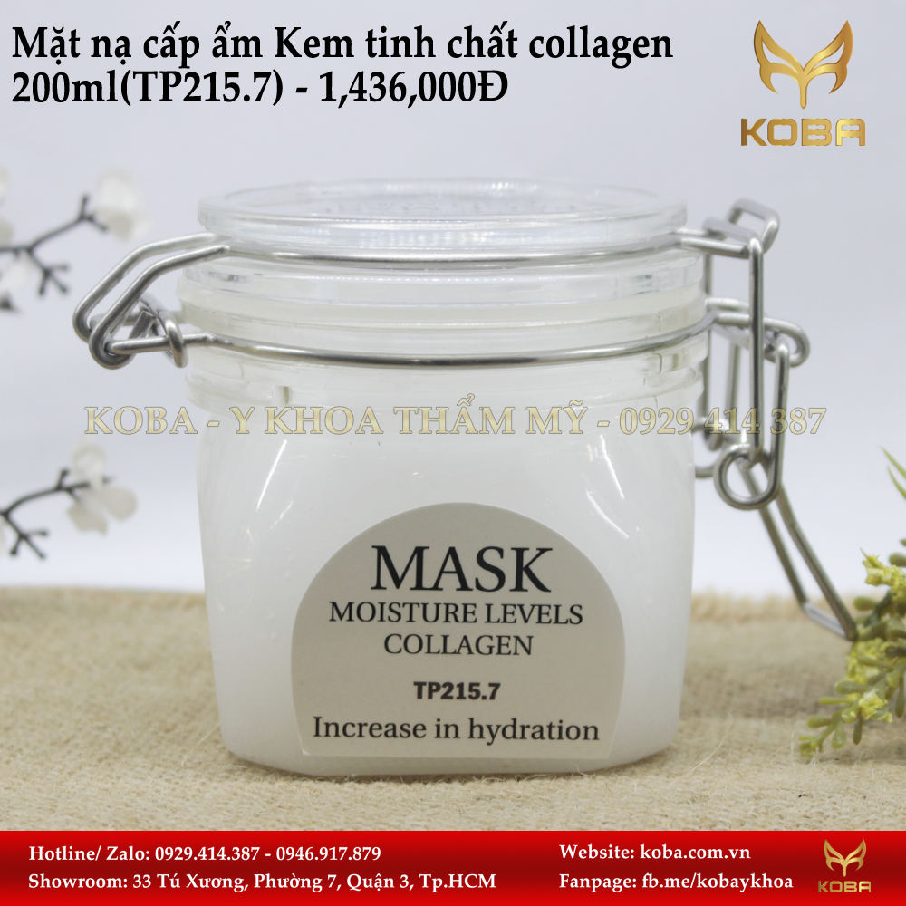 Mặt nạ cấp ẩm Kem tinh chất collagen